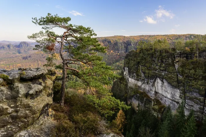 Framed Print : View of the Lower Saxon Switzerland