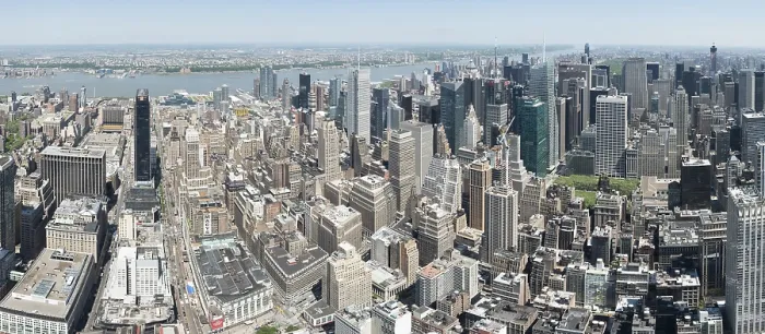 Framed Print : View across Manhattan, New York City