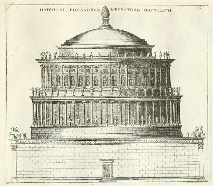 Framed Print : View of the Mausoleum of Emperor Hadrian Framed Print : View of the Mausoleum of Emperor Hadrian