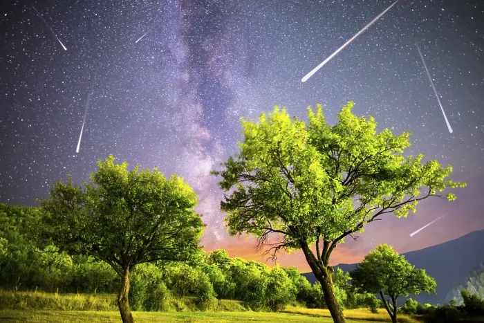 Framed Print : A view of a Meteor Shower and the Milky Way Framed Print : A view of a Meteor Shower and the Milky Way
