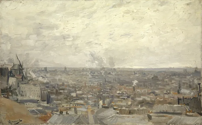 Framed Print : View from Montmartre (1886), View from Montmartre (1886) Framed Print : View from Montmartre (1886), View from Montmartre (1886)