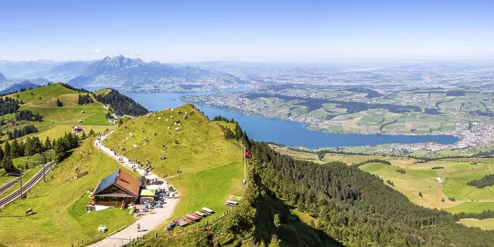 Framed Print : View from Mount Rigi to the city of Lucerne