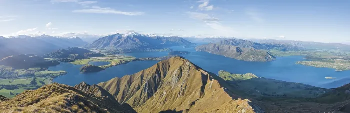 Framed Print : View of mountains and lake, Roys Peak Framed Print : View of mountains and lake, Roys Peak