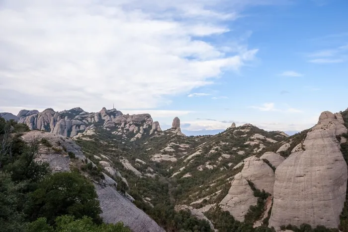 Framed Print : View of mountains of Montserrat, Catalonia, Spain