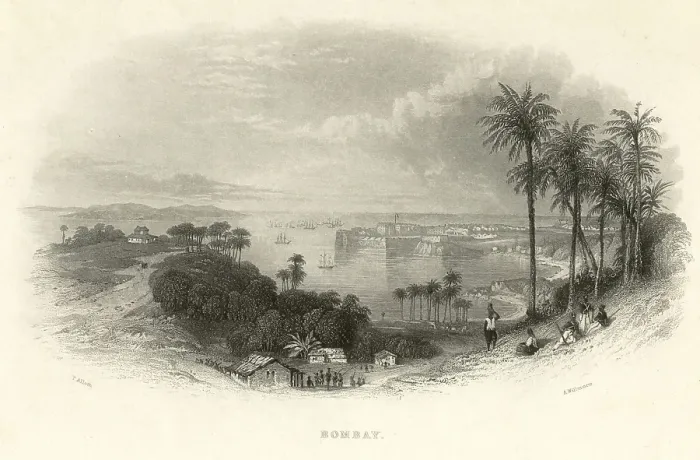 Framed Print : View of old Bombay now Mumbai, Maharashtra, India, Asia