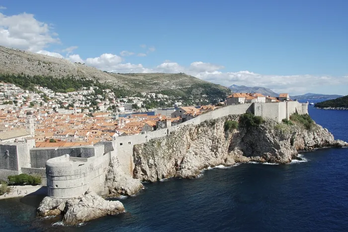 Framed Print : View on the old town and fortress wall