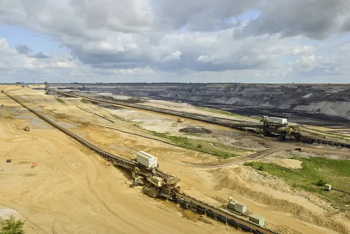 Framed Print : View into the opencast mine... Lignite (Garzweiler)