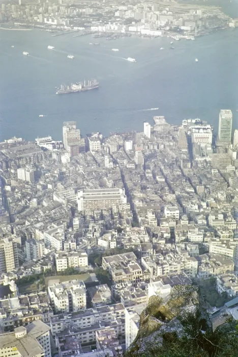 Framed Print : View from the Peak to Kowloon, Hong Kong