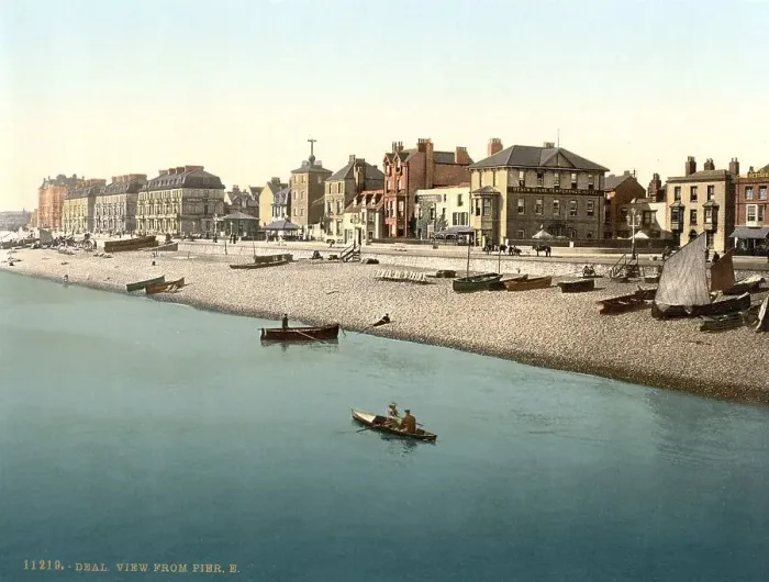 Framed Print : View from the pier, Deal, coastal town in the Dover District of the English county of Kent