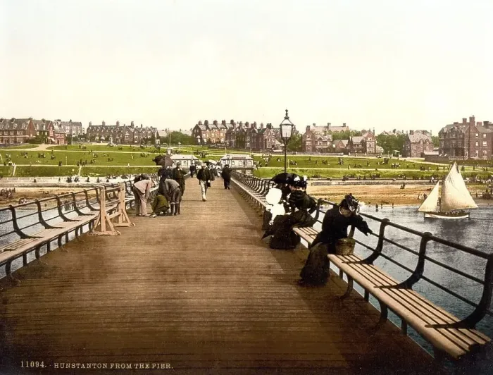 Framed Print : View from the pier, New Hunstanton
