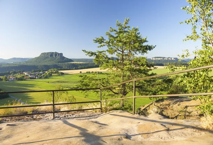 Framed Print : View from Rauenstein to Weissig