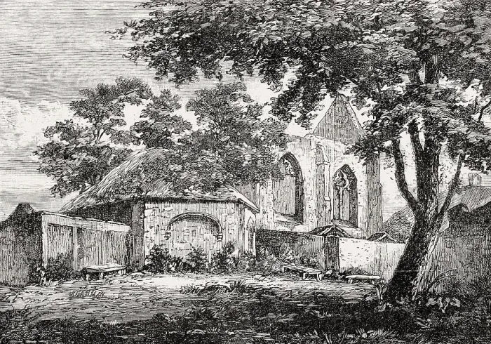 Framed Print : View of Restalrig Church, Edinburgh