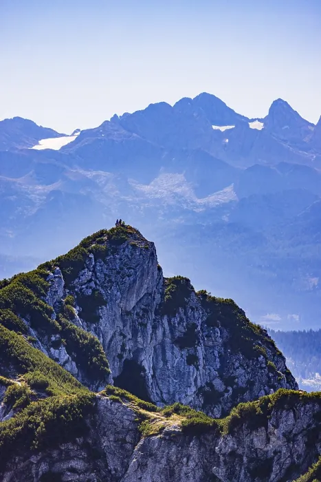 Framed Print : View from Rettenkogel to Bergwerkskogel and Dachstein