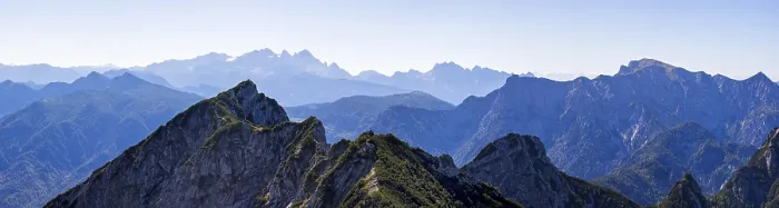 Framed Print : View from Rettenkogel to Bergwerkskogel and Dachstein