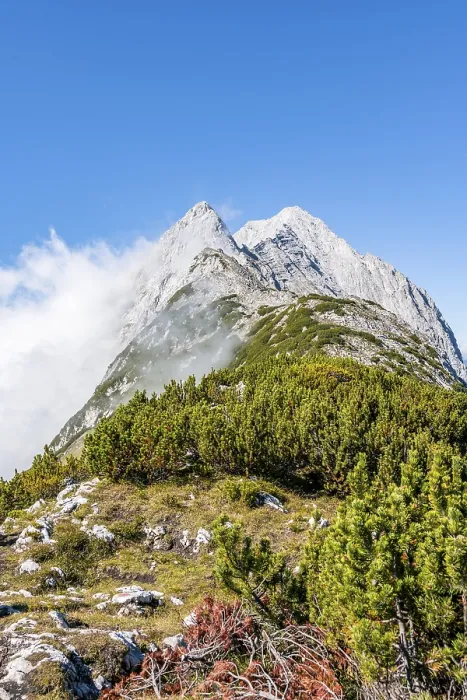 Framed Print : View along the ridge of the Mieminger Kette with summit Karkopf and Hochwand Framed Print : View along the ridge of the Mieminger Kette with summit Karkopf and Hochwand