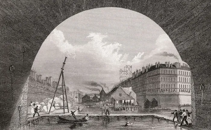 Framed Print : View of river Seine, Paris, antique steel engraved print Framed Print : View of river Seine, Paris, antique steel engraved print