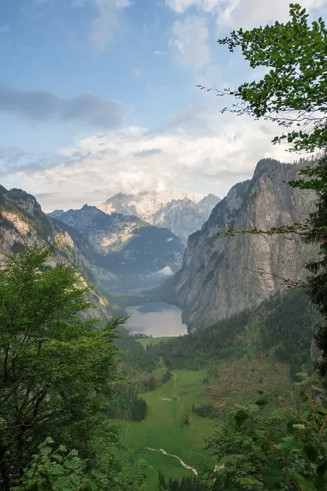 Framed Print : View from the Roethsteig to the Obersee and Watzmann Framed Print : View from the Roethsteig to the Obersee and Watzmann