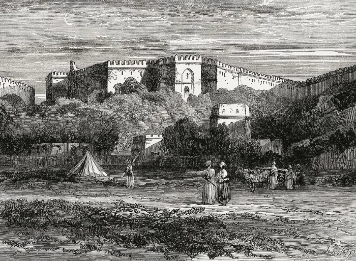 Framed Print : View of Rohtas Fort, 16th-century fortress Framed Print : View of Rohtas Fort, 16th-century fortress