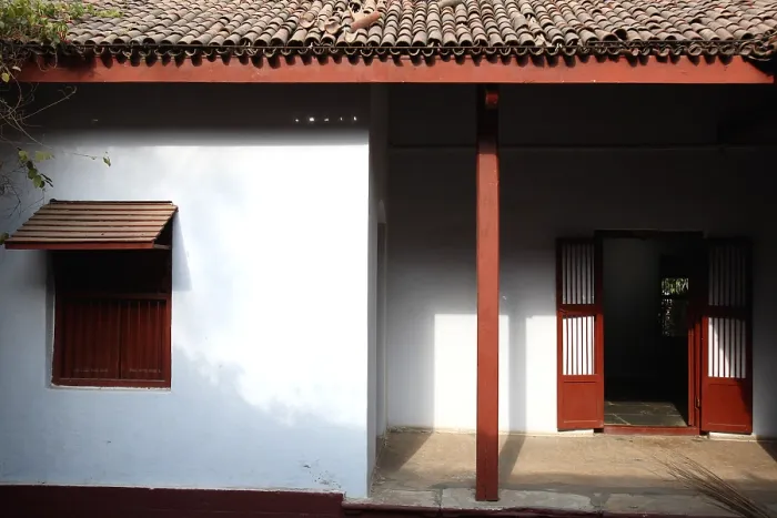 Framed Print : View of one of room at Sabarmati ashram at Ahmedabad