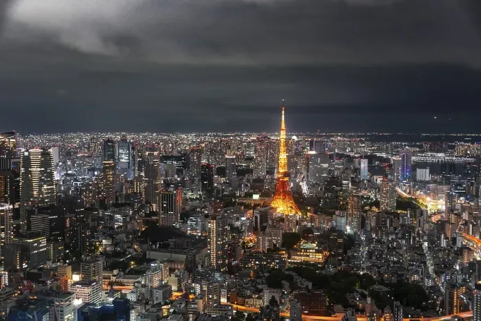 Framed Print : View from Roppongi Hills, city view from Tokyo at night Framed Print : View from Roppongi Hills, city view from Tokyo at night