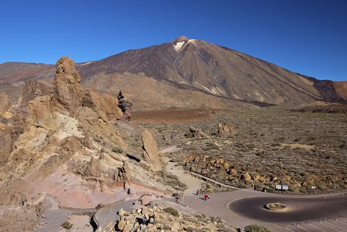 Framed Print : View from Roques de Garcia to the Teide volcano