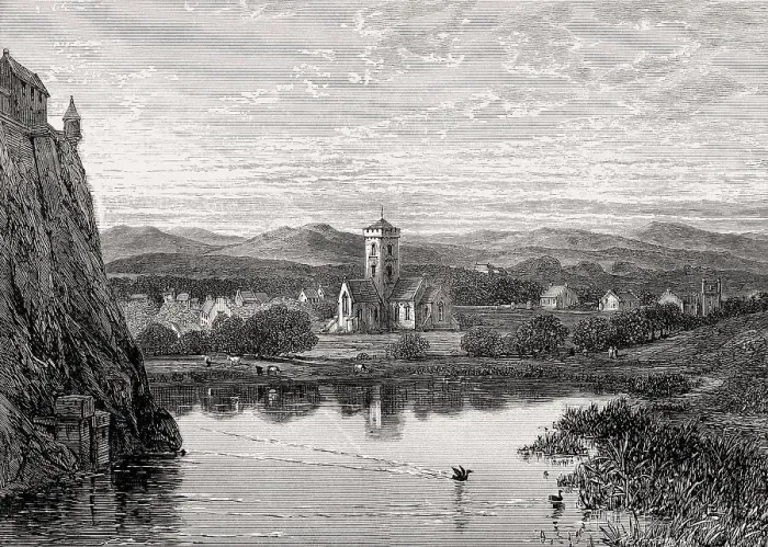 Framed Print : View of Saint Cuthbert's Church and the North Loch Framed Print : View of Saint Cuthbert's Church and the North Loch