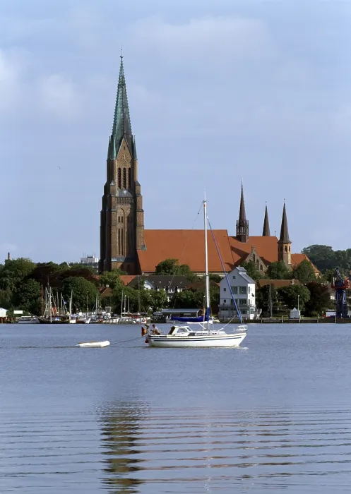 Framed Print : View over the Schlei, St. Sankt, Saint Framed Print : View over the Schlei, St. Sankt, Saint