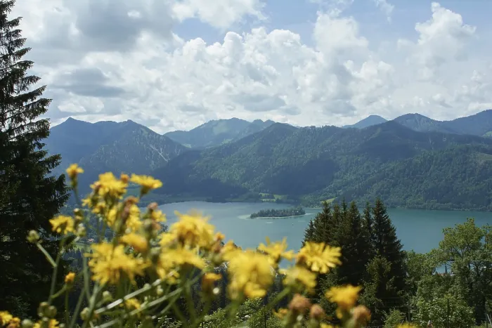 Framed Print : View of Schliersee, Bavaria, Upper Bavaria