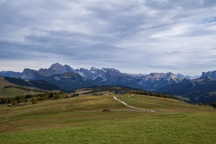 Framed Print : View of the Seiser Alm, the largest high alpine pasture in Europe in Italy Framed Print : View of the Seiser Alm, the largest high alpine pasture in Europe in Italy