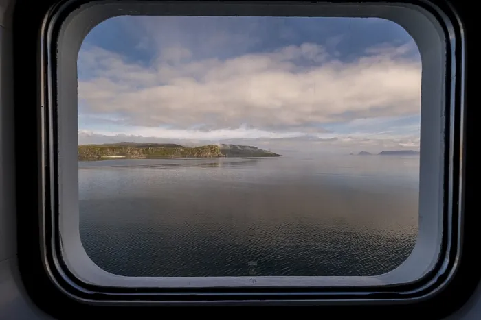 Framed Print : View from a ship's window