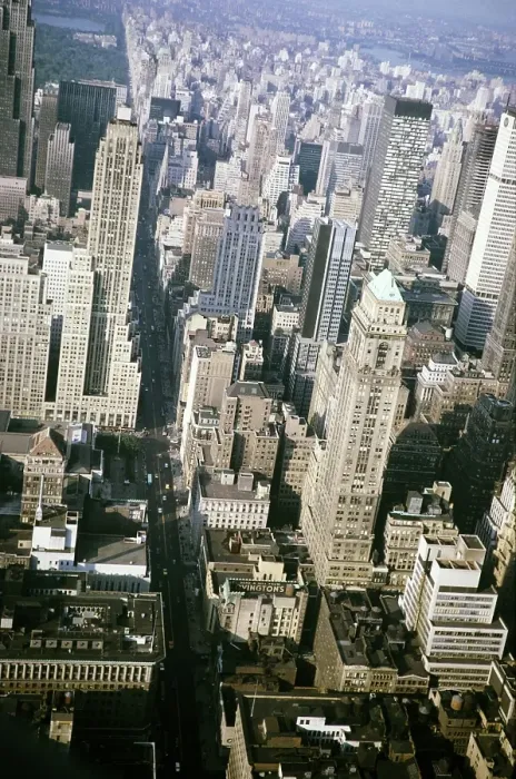 Framed Print : View of the skyscrapers on 5th Avenue towards Central Park, Manhattan, New York, USA 1964