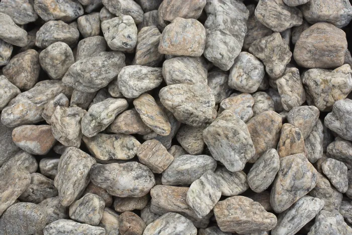 Framed Print : Top view of smooth white pebbles and stones texture for garden landscaping and decoration