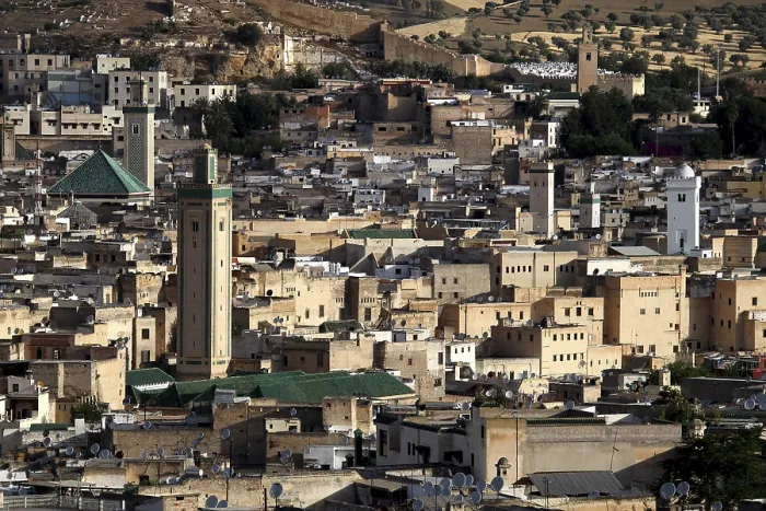 Framed Print : View from the south of the Kairouine mosque within Fez Framed Print : View from the south of the Kairouine mosque within Fez