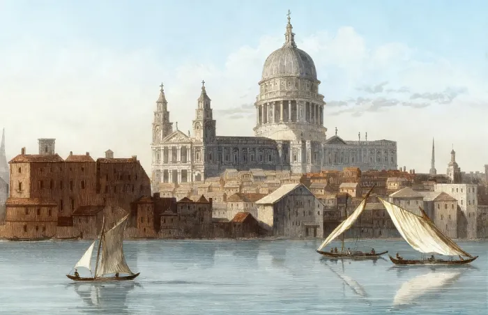 Framed Print : View of St Paul's Cathedral
