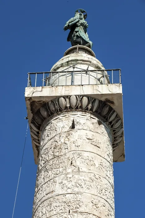 Framed Print : View from bottom to top of statue of Apostle Peter