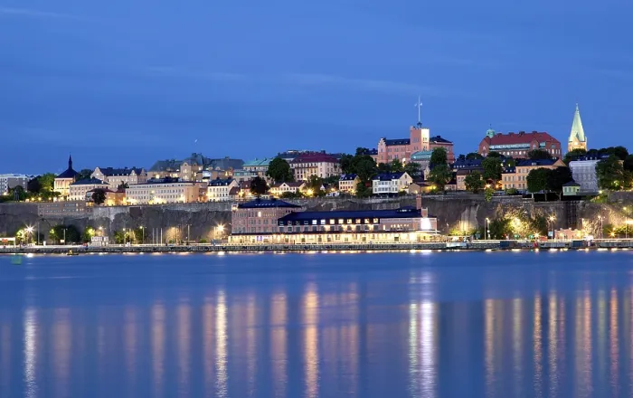 Framed Print : View towards the Stockholm district of Sodermalm Framed Print : View towards the Stockholm district of Sodermalm