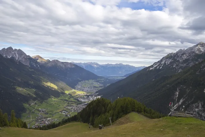 Framed Print : View of the Stubai Valley from the Elfer