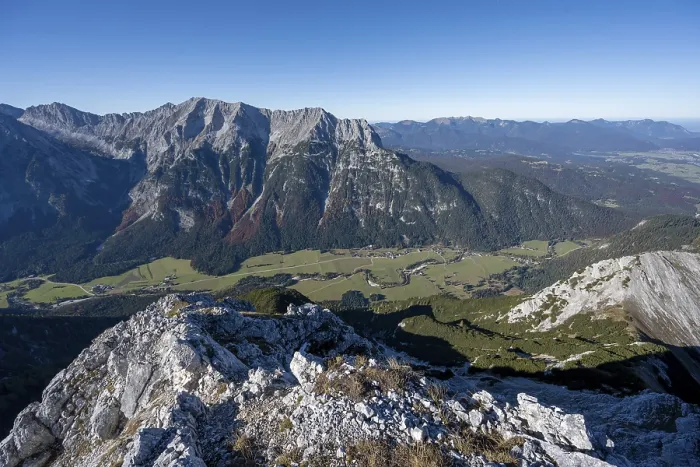 Framed Print : View at the summit of the Grosse Arnspitze