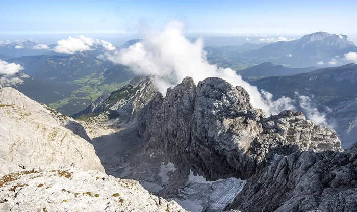 Framed Print : View from the summit of the Kleinkalter