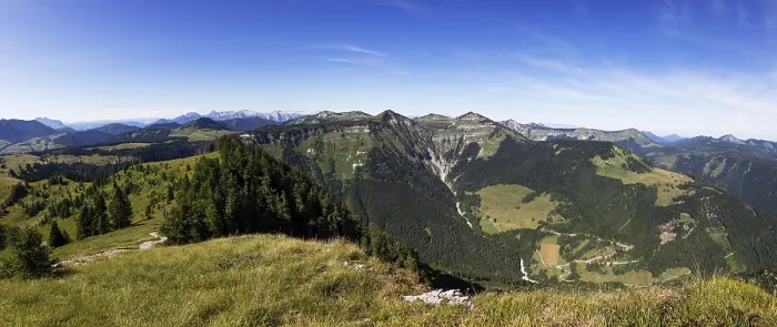 Framed Print : View from the summit of Wieslerhorn to Pitscherberg and Osterhorn