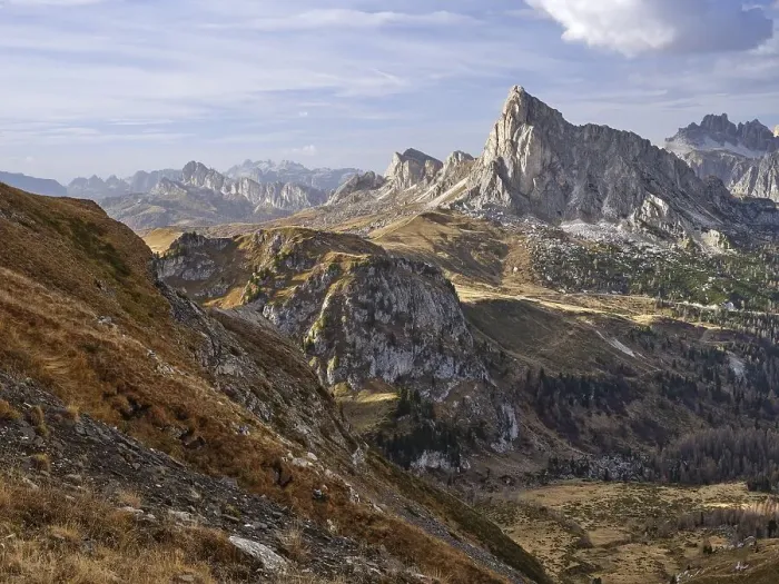 Framed Print : View of the surrounding mountains
