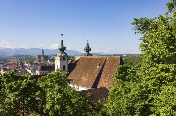 Framed Print : View from Taborberg to St Michael's Church and old town