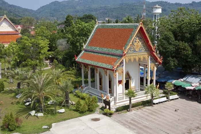 Framed Print : View of the temple Wat Chalong