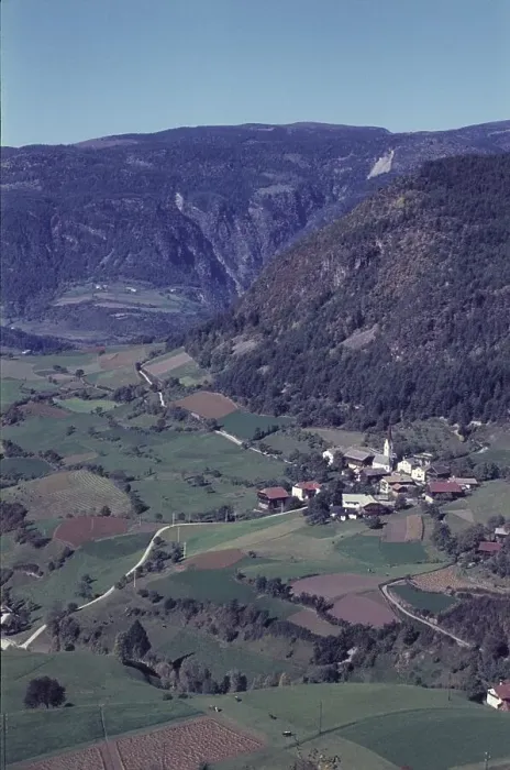 Framed Print : View of Tisens, Etschtal, south of Merano