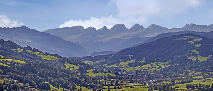 Framed Print : View from Toggenburg to the Appenzell Alps