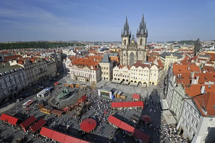 Framed Print : View from the Town Hall on the Old Town Square