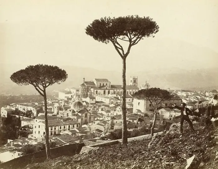 Framed Print : View of the town of Monreale in Sicily Framed Print : View of the town of Monreale in Sicily