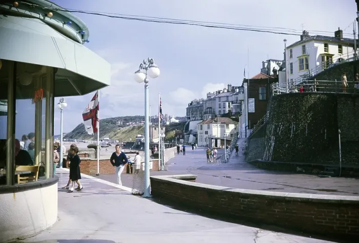 Framed Print : View of the town by the sea from the pier, Cromer, Norfolk, England, 1966