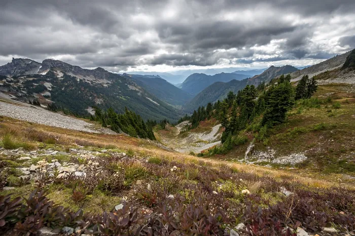 Framed Print : View into the valley of Butter Creek
