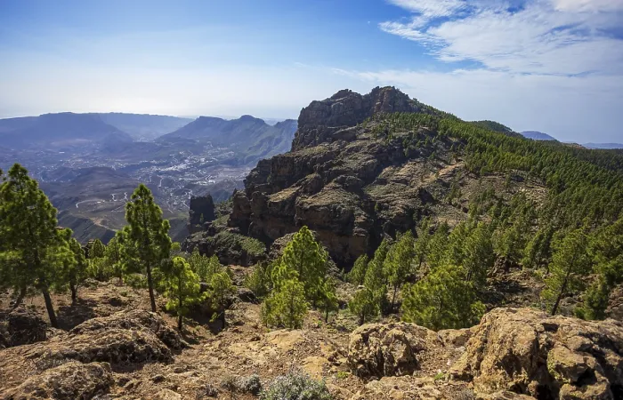 Framed Print : View into the valley of the Caldera de Tirajana